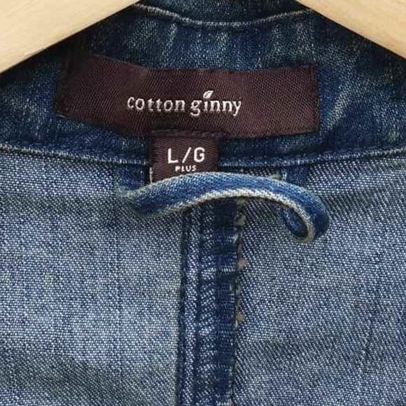 Vintage 90s Cotton Ginny Jean Jacket - Picture 3 of 6